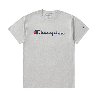 Champion 男女款圆领短袖T恤 GT23HY07718 灰色 L