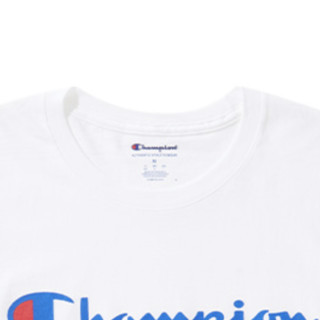 Champion 男女款圆领短袖T恤 GT23HY07718 白色 L