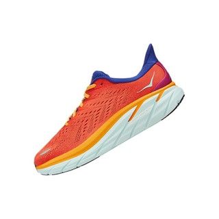 HOKA ONE ONE 克利夫顿系列 Clifton 8 男子跑鞋 1119393-FBLN 假日红/靛青色 44.5