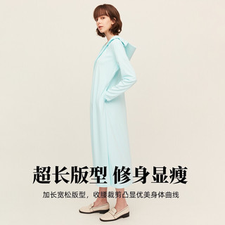 OhSunny 女神防晒衣长款透气防晒服户外防紫外线运动风衣外套薄2022春夏 SLC3M190 典雅白 M