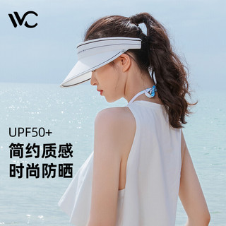 VVC 防晒帽女防紫外线遮脸运动户外空顶太阳帽子夏天男沙滩遮阳帽 简约