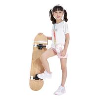 ANTA 安踏 A36229101-1 女童短袖运动套装 绵糖白/水粉色 110cm