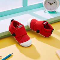 男婴童小童|舒适22夏男小童学步鞋男童鞋幼儿园室内鞋 20 红色/黑色
