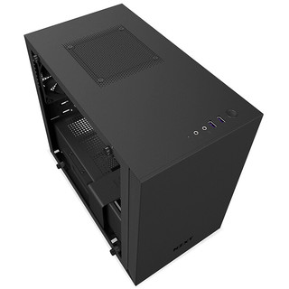 NZXT 恩杰 H200 MINI-ITX机箱 半侧透 黑色