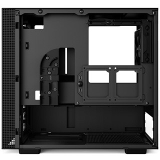 NZXT 恩杰 H200 MINI-ITX机箱 半侧透 黑色