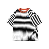 balabala 巴拉巴拉 208222117125-00491 男童T恤 黑白细条纹 130cm