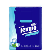 Tempo 得宝 手帕纸 4层*7张*12包 冰薄荷味