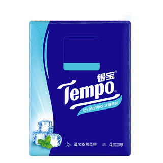 Tempo 得宝 手帕纸 4层*7张*12包 冰薄荷味