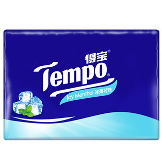 Tempo 得宝 手帕纸 4层*7张*12包 冰薄荷味