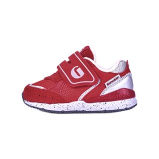 Ginoble 基诺浦 TXG962 儿童学步鞋 红色/银色 130码
