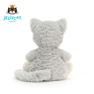 jELLYCAT 2021款银灰色莫莉小猫可爱公仔毛绒玩具睡觉小玩偶生日礼物 银灰色莫莉小猫 H19 X W14 CM