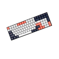 ROYAL KLUDGE RK860 100键 2.4G蓝牙 多模无线机械键盘 蓝莓 TTC快银轴 单光