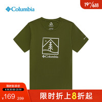 Columbia哥伦比亚户外22春夏新品男子圆领短袖休闲运动T恤AE9490 371 L(180/100A) 371 XXL(190/104A)