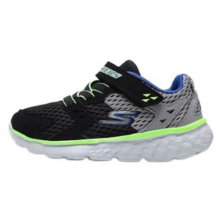 SKECHERS 斯凯奇 Go Run 400 男童休闲运动鞋 97680N/BKCC 黑色/炭灰色 26码