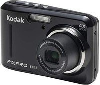 Prime会员：Kodak 柯达 FZ43数码相机 黑色（27 MM 镜头，4 x 变焦，16 MP) 2.0英寸 LCD 显示屏