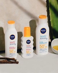NIVEA 妮维雅 SUN 敏感肤质防晒乳液，LSF 50+，1瓶装(1 x 200ml)
