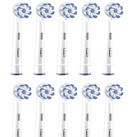 Oral-B 欧乐-B 欧乐B 敏感清洁电动牙刷替换刷头，10个装