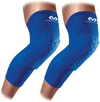MCDAVID 迈克达威 膝盖压缩袖，六角护膝压缩护腿套，适用于篮球、排球、举重等 – 一对袖,Royal,Small