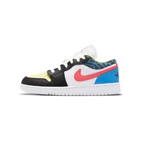 AIR JORDAN 正代系列 Air Jordan 1 Low (GS) 大童篮球鞋 DH5927-006 黑黄蓝 38.5