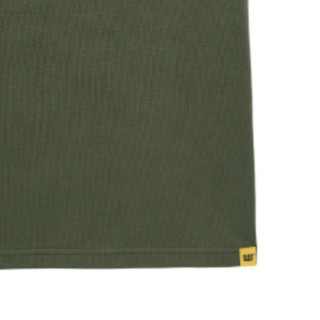 CAT 卡特彼勒 男女款圆领短袖T恤 CK1TSQD1011 墨绿色 XL