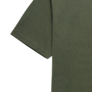 CAT 卡特彼勒 男女款圆领短袖T恤 CK1TSQD1011 墨绿色 L