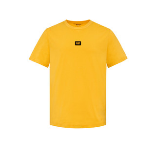 CAT 卡特彼勒 男女款圆领短袖T恤 CK1TSQD1011 黄色 L