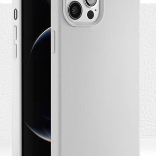 ZACK 扎克 iphone 12 Pro max 皮质手机壳 浅灰