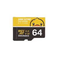 有券的上：海康威视 HS-TF-C3 小黄鸭 存储卡 64GB（V10、U3、A1）
