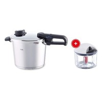 Prime会员：Fissler 菲仕乐 不锈钢高压锅 6L + GRATIS finecut 多功能切碎机