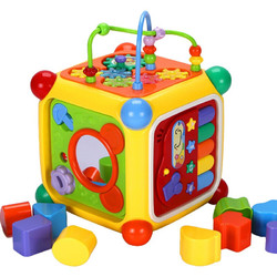 GOODWAY 谷雨 儿童玩具智立方多功能六面体婴儿早教玩具生男女孩生日礼物 3838A 谷雨智立方六面盒