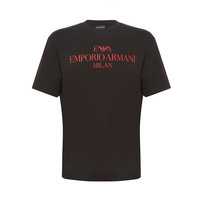 EMPORIO ARMANI 阿玛尼 男士圆领短袖T恤 3H1TN11JCQZF157 黑色 M