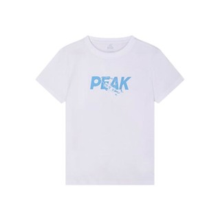 PEAK 匹克 DFK62219 儿童短袖T恤 大白 110cm