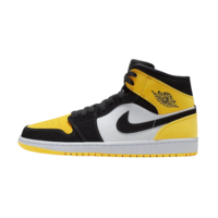 AIR JORDAN 正代系列 Air Jordan 1 Mid SE 男子篮球鞋 852542-071 黑/黄/白 44