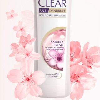 CLEAR 清扬 氨基酸樱花净爽去屑洗发露 330ml