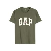 Gap 盖璞 男女款圆领短袖T恤 848801 绿色 XL