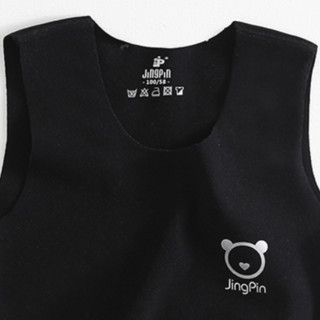 JingPin 靖品 19115-1 儿童德绒保暖背心 黑色 130cm