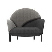 wowdsgn 尖叫设计 10772 云影布艺沙发 单人位 山石灰 羊毛款