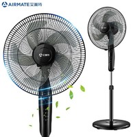 AIRMATE 艾美特 电风扇五叶家用省电机械控制3档大风量定时摇头升降俯仰正常自然风5片落地扇电扇CS35-X27