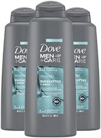 Dove 多芬 Men+Care 洗发水护发素沐浴露三合一，20.4 盎司（603ml），3 支装