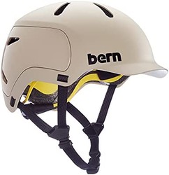 bern WATTS 2.0 自行车头盔,哑光沙,L