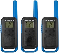 motorola 摩托罗拉 Solutions T270TP 双向无线电黑色带蓝色三件装