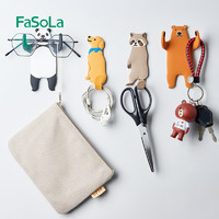 FaSoLa可爱卡通挂钩强力粘胶承重装饰粘钩创意厨房无痕浴室免打孔