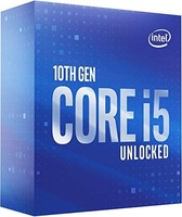 intel 英特尔 Core i5-10600K 台式机处理器，6 核高达 4.8 GHz 解锁 LGA1200(Intel 400 系列芯片组)，125W