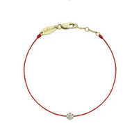 red Line 巴黎红绳 ILLUSION系列 20J 雪花18K黄金钻石手绳 0.05克拉 16.5cm 1g