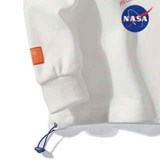 派登奴 X NASA 男女款圆领卫衣 1902 太空人飞天款 加绒款 白色 L