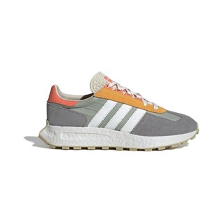 adidas ORIGINALS Retropy E5 中性跑鞋 GY1033 灰绿/深灰/红/白/土黄 38.5