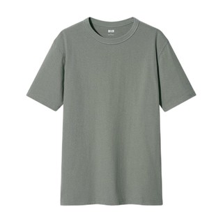 UNIQLO 优衣库 男女款圆领短袖T恤 433028 翠绿色 XL