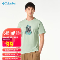 Columbia哥伦比亚t恤男春夏款户外休闲舒适透气速干短袖 AE2962 390 XXL