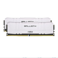 Crucial 英睿达 铂胜系列 DDR4 3600MHz 台式机内存 马甲条 白色 32GB 16GB*2
