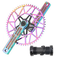 Litepro 折叠车曲柄+盘片 彩色 52齿
